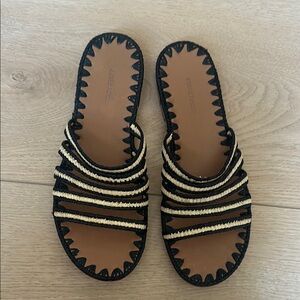 Carrie Forbes Raffia Slides size 36